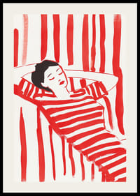 L'élégance décontractée à rayures rouges et blanches inspire le calme et le style-2