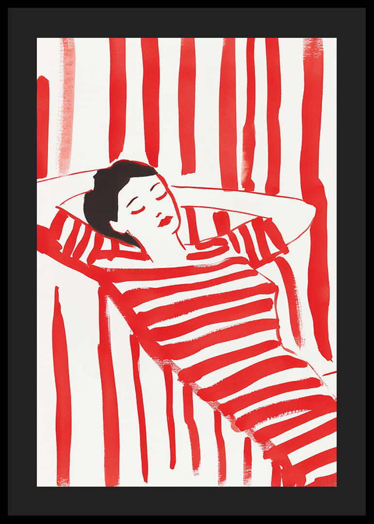 L'élégance décontractée à rayures rouges et blanches inspire le calme et le style-12