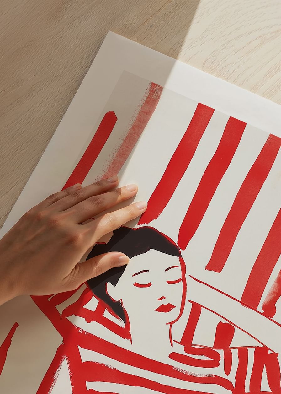 Relaxed elegance in red and white stripes inspires calm and style-12