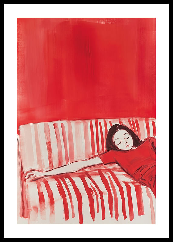 Dreamy rest in red tones, perfect for a calming atmosphere-12