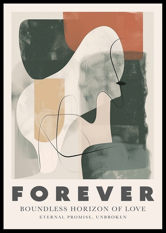 Abstract shapes and soft tones shape the eternal horizon of love-12