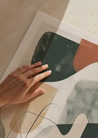 Abstract shapes and soft tones shape the eternal horizon of love-3
