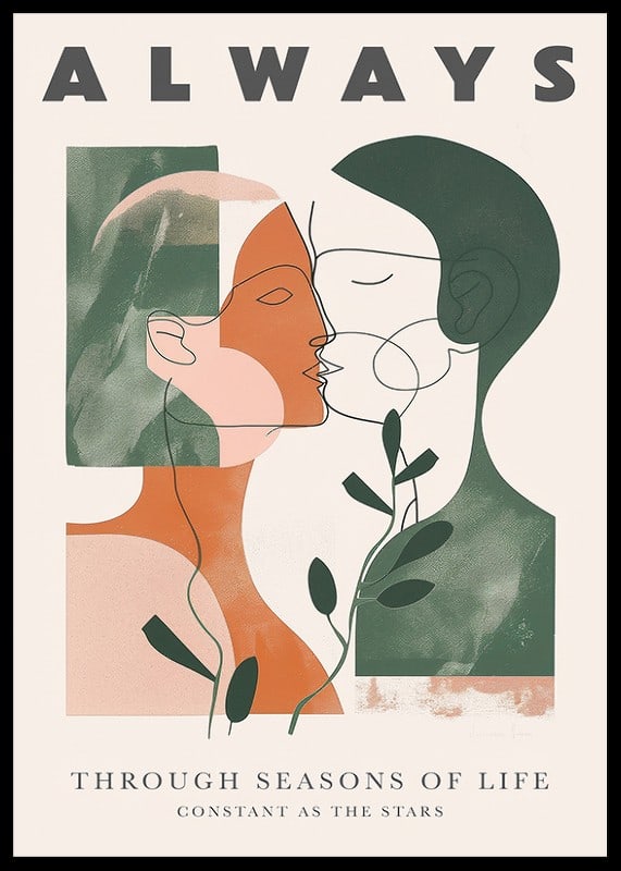 Abstract harmony of love and the constant cycle of nature-12
