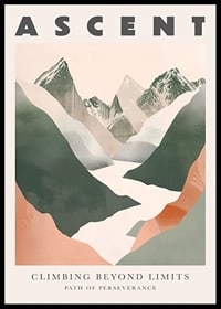 Elegant mountain scenery stimulates adventure and determination-0
