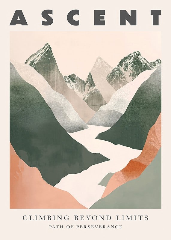Elegant mountain scenery stimulates adventure and determination-12