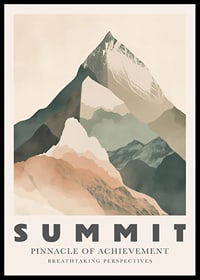 Abstract mountain peaks that inspire achievement and perspective-0