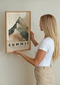 Abstract mountain peaks that inspire achievement and perspective-2