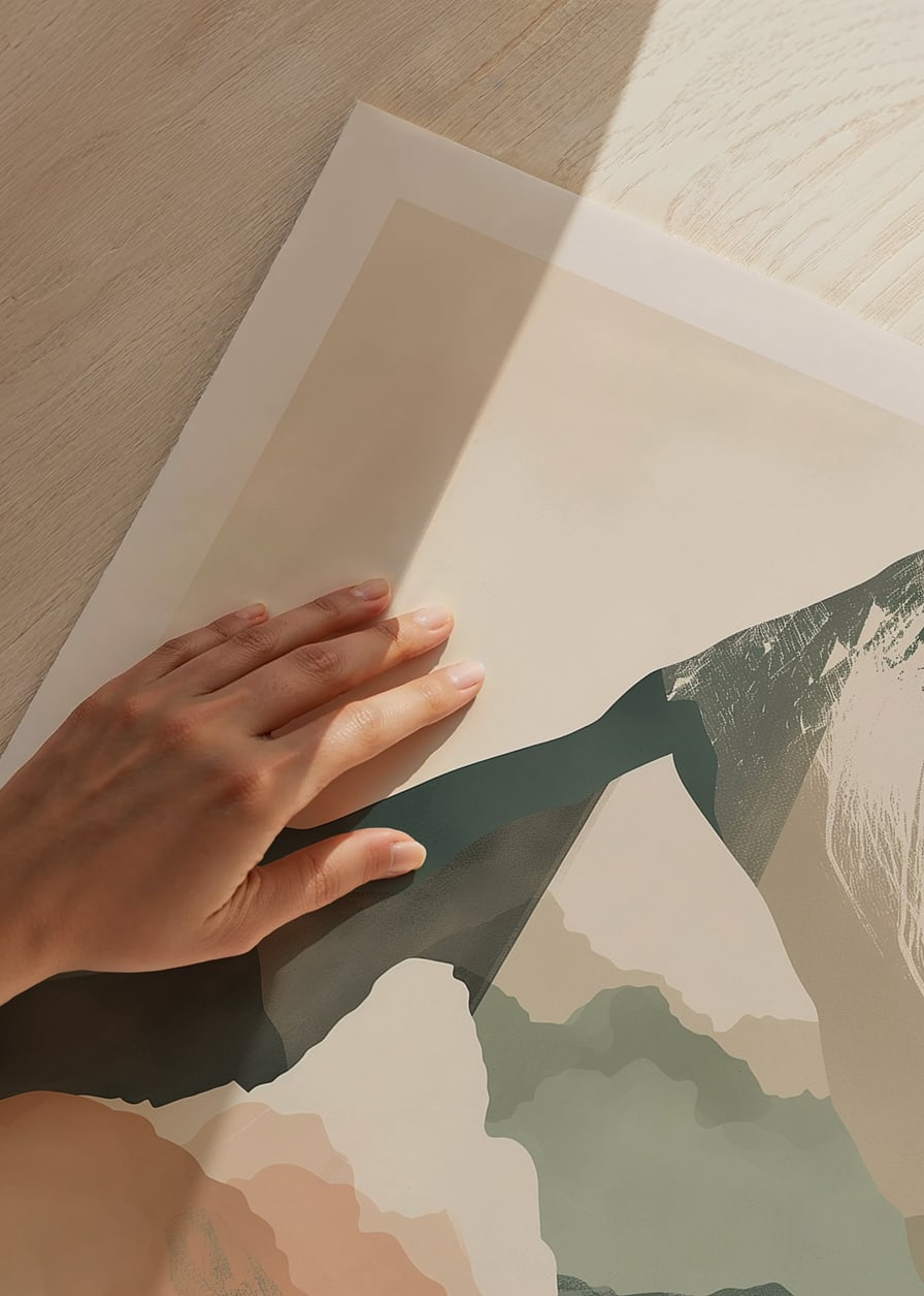 Abstract mountain peaks that inspire achievement and perspective-12