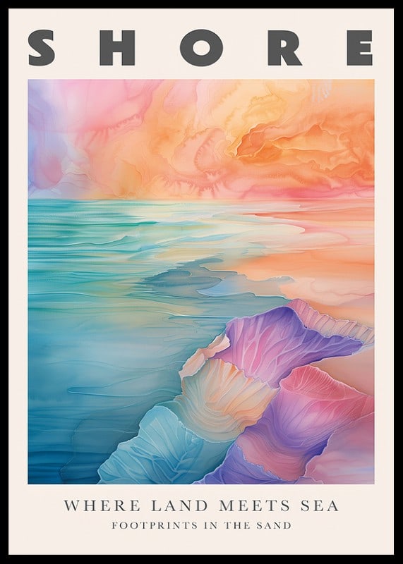 A dreamy horizon where land meets sea in a pastel symphony-12