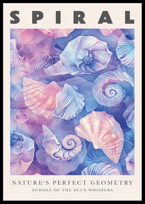 Spirals of natural beauty in soft pastel colors against the whispers of the ocean-12