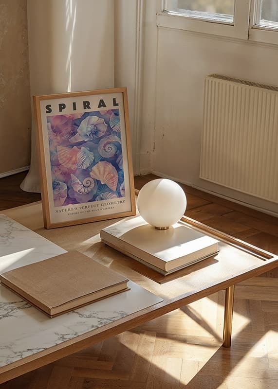 Spirals of natural beauty in soft pastel colors against the whispers of the ocean-12