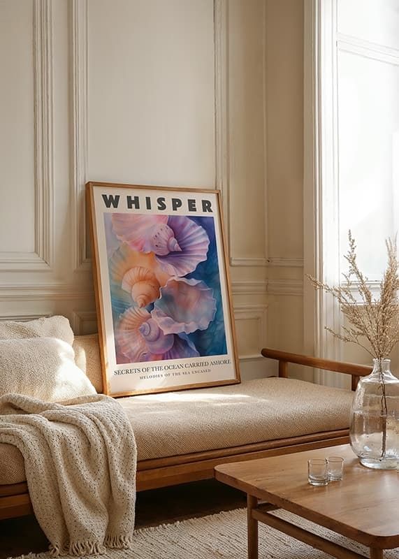Beautiful seashells in soft pastel tones whisper the secrets of the sea-12
