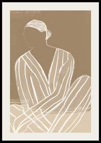 Minimalist silhouette in earthy tones brings calm and elegance-2