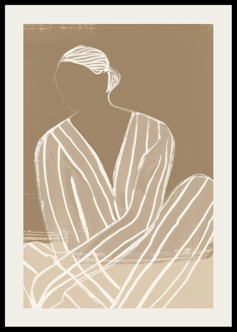 Minimalist silhouette in earthy tones brings calm and elegance-12