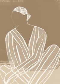 Minimalist silhouette in earthy tones brings calm and elegance-7