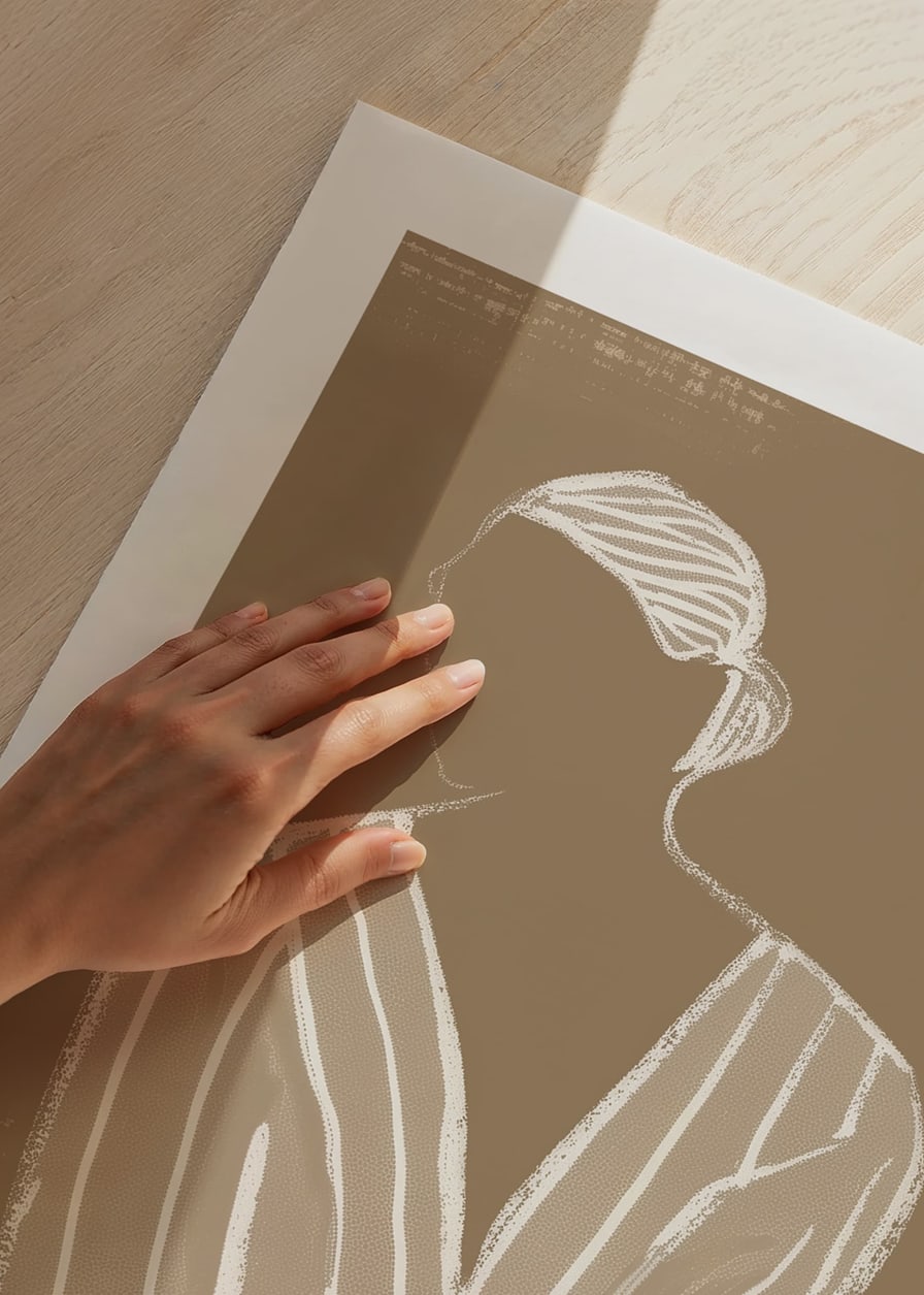 Minimalist silhouette in earthy tones brings calm and elegance-12
