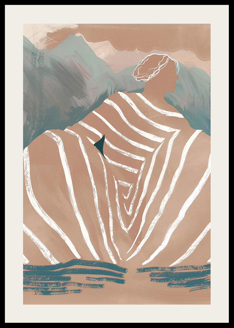 A dreamy silhouette surrounded by natural colors captures timeless beauty-12