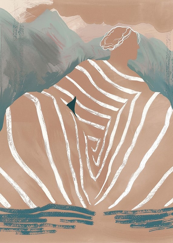 A dreamy silhouette surrounded by natural colors captures timeless beauty-12