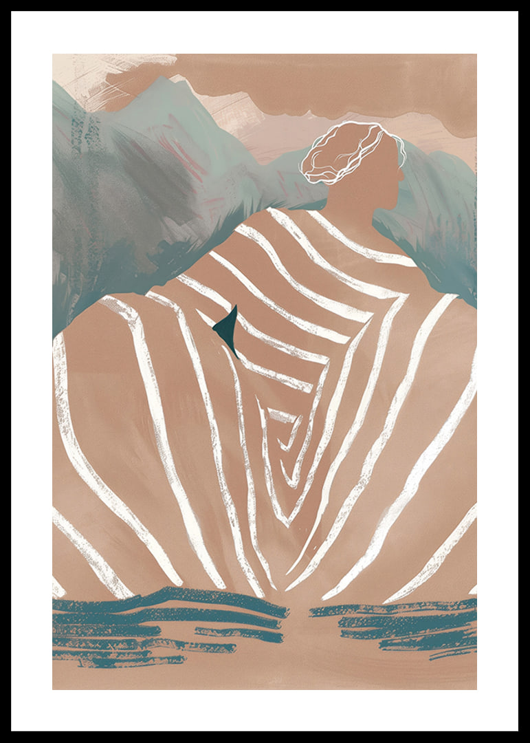 A dreamy silhouette surrounded by natural colors captures timeless beauty-12