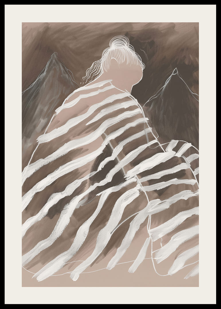 Absztrakt elegancia, ahol a lágy vonalak találkoznak a titokzatos hegycsúcsokkal-12