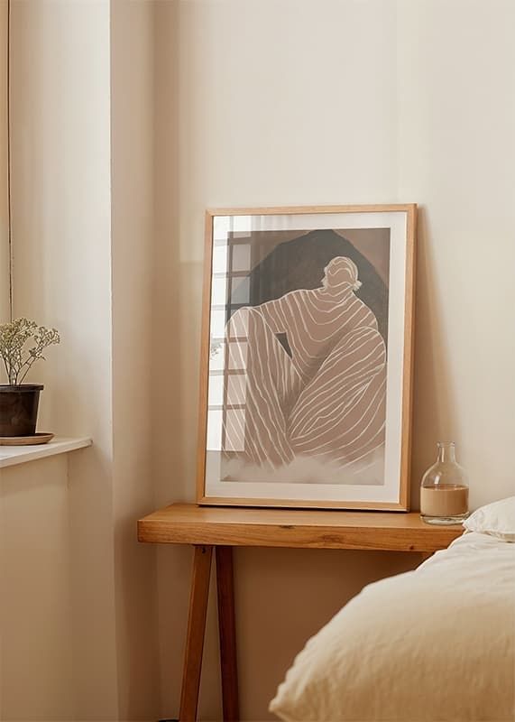 Une silhouette abstraite aux tons doux respire le calme et l'équilibre-12