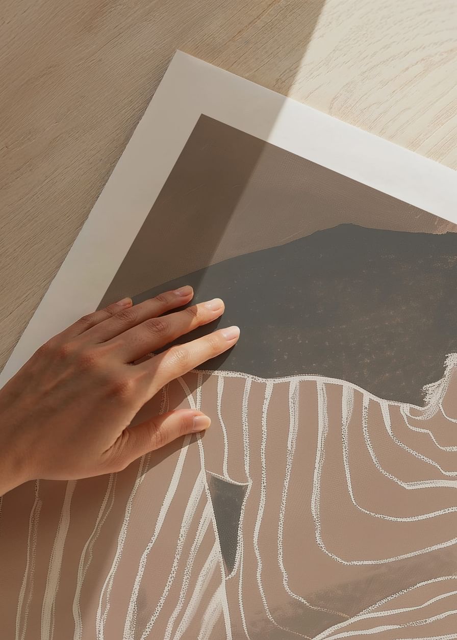 Une silhouette abstraite aux tons doux respire le calme et l'équilibre-12