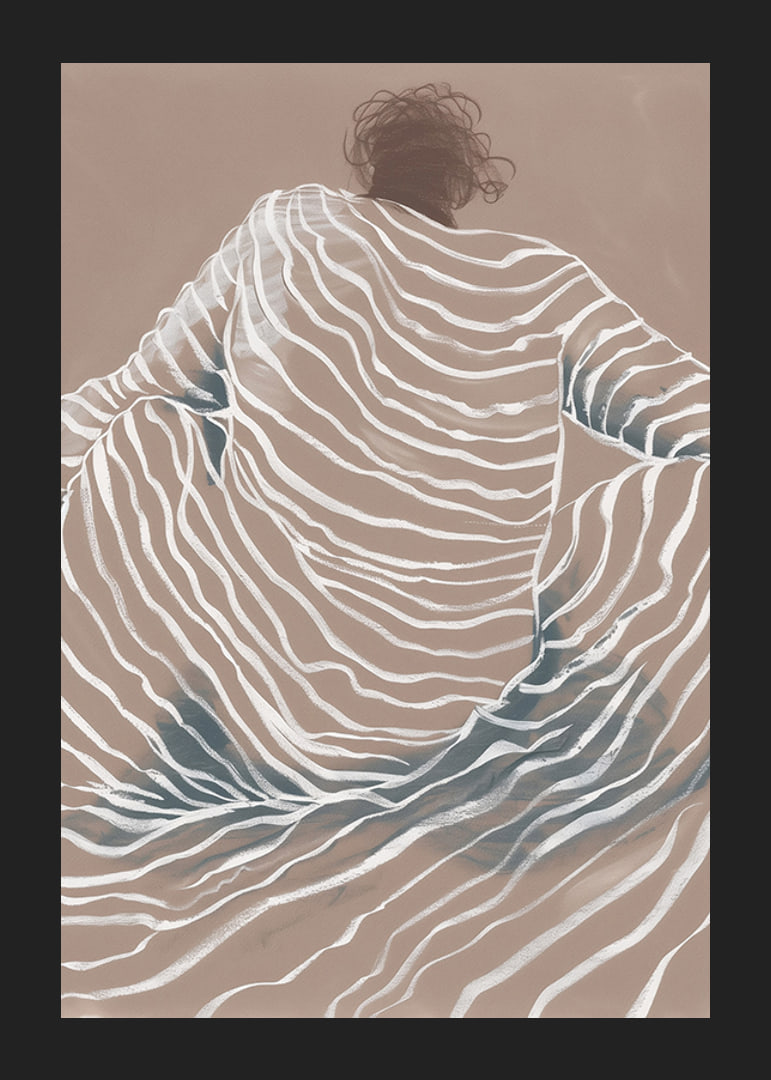 A dreamlike, undulating shape captures the essence of movement with elegant lines-12