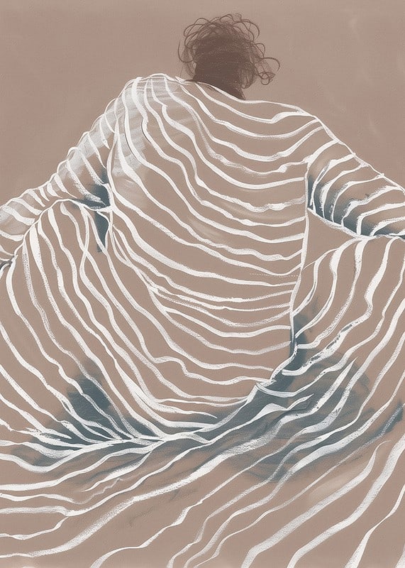 A dreamlike, undulating shape captures the essence of movement with elegant lines-12