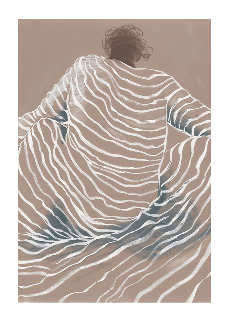 A dreamlike, undulating shape captures the essence of movement with elegant lines-12