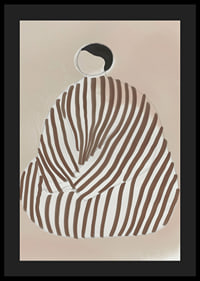 Abstract shape meets soft colors in a harmonious, modern poster-4