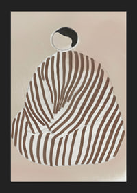 Abstract shape meets soft colors in a harmonious, modern poster-5