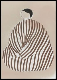 Abstract shape meets soft colors in a harmonious, modern poster-6