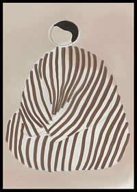 Une forme abstraite rencontre des couleurs douces dans une affiche harmonieuse et moderne-2