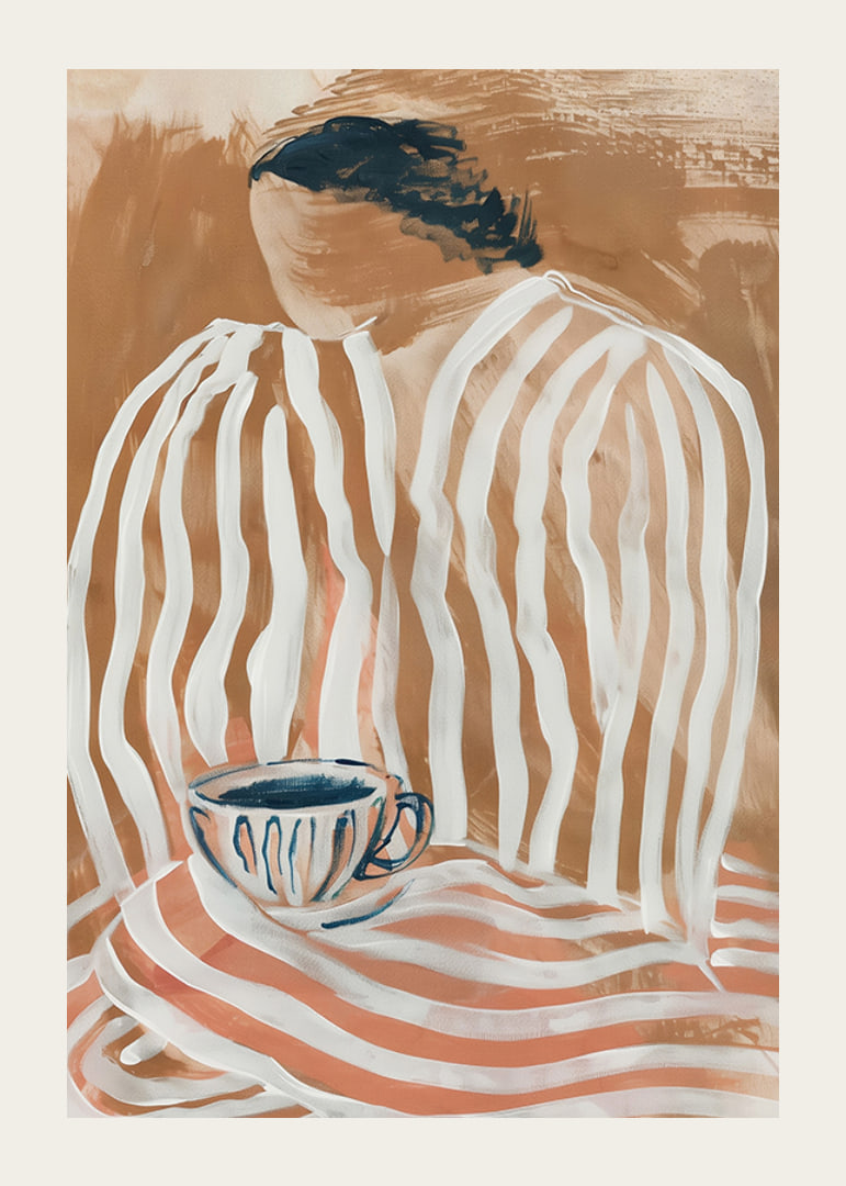 Mysterious elegance meets soft stripes in a muted color scheme-12