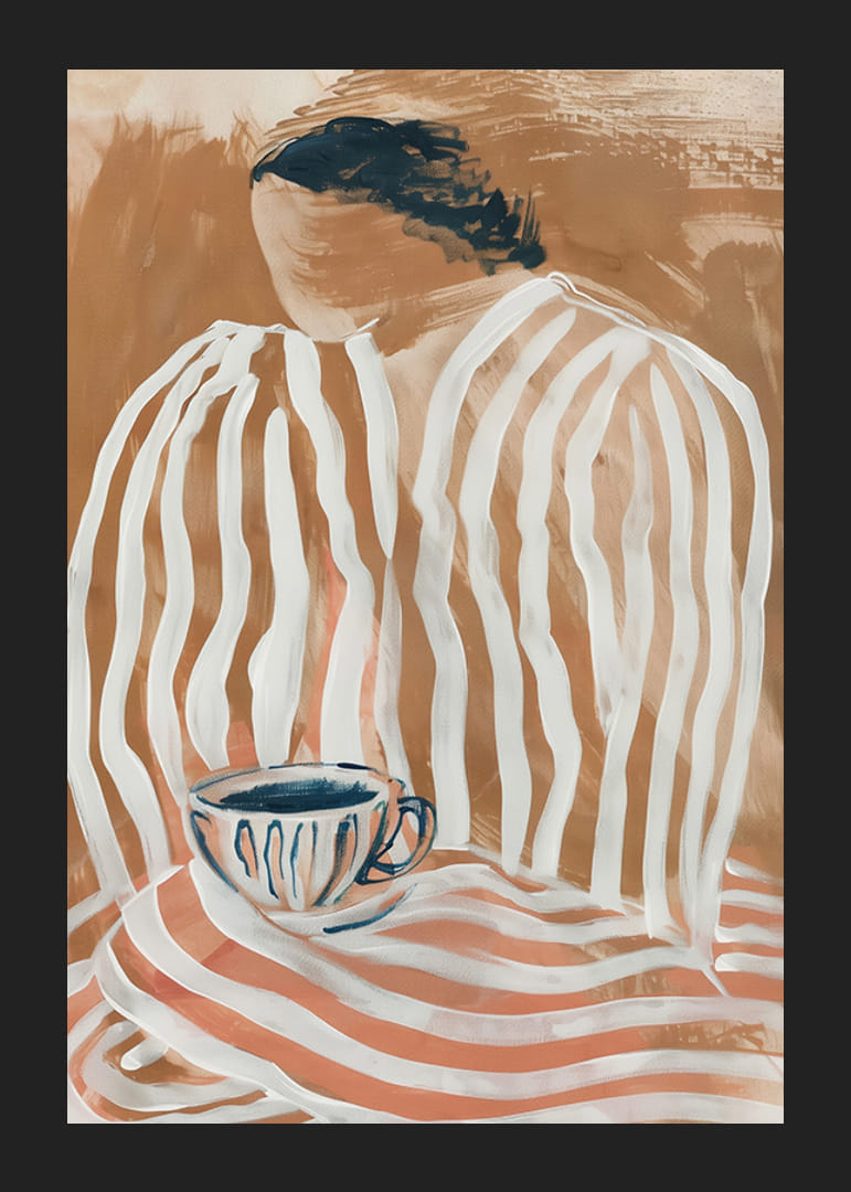 Mystisk elegans möter mjuka ränder i en dämpad färgskala-12