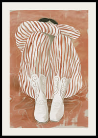 Une harmonie de rêve de rayures et de bottes élégantes dans des tons terreux doux-2