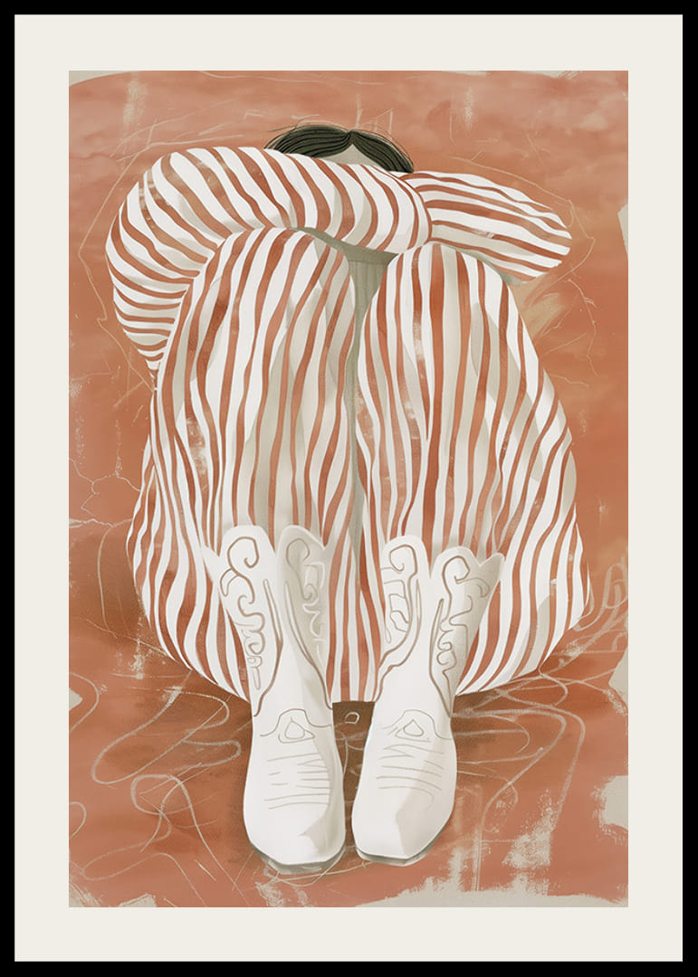 Une harmonie de rêve de rayures et de bottes élégantes dans des tons terreux doux-12