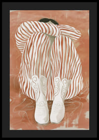 Une harmonie de rêve de rayures et de bottes élégantes dans des tons terreux doux-4