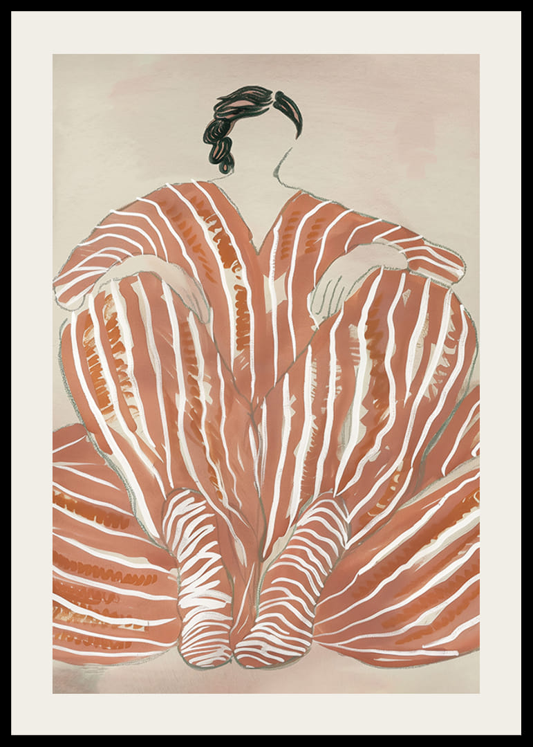 Une beauté abstraite avec des motifs rayés apporte un sentiment de calme et de créativité-12