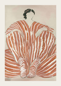 Une beauté abstraite avec des motifs rayés apporte un sentiment de calme et de créativité-3