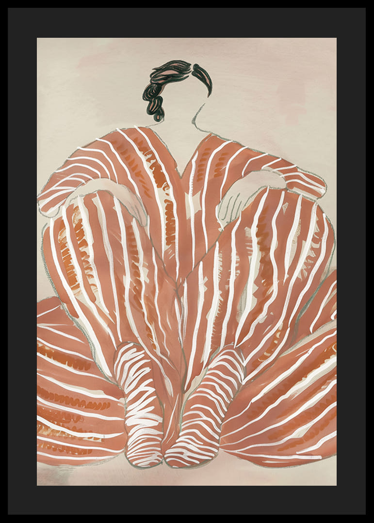 Une beauté abstraite avec des motifs rayés apporte un sentiment de calme et de créativité-12