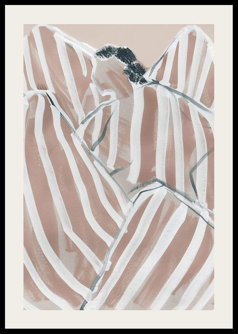 Abstrakte mønstre i jordfarger skaper en myk intensitet-12