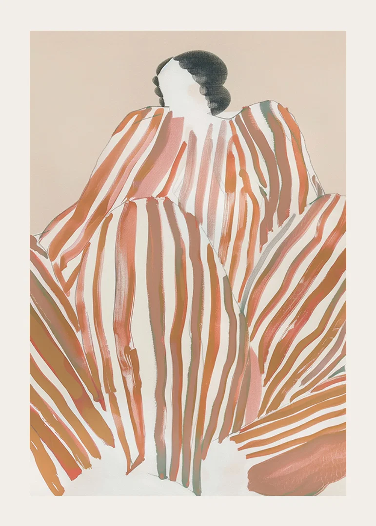 An abstract symphony of earthy stripes that create movement and mystery-12