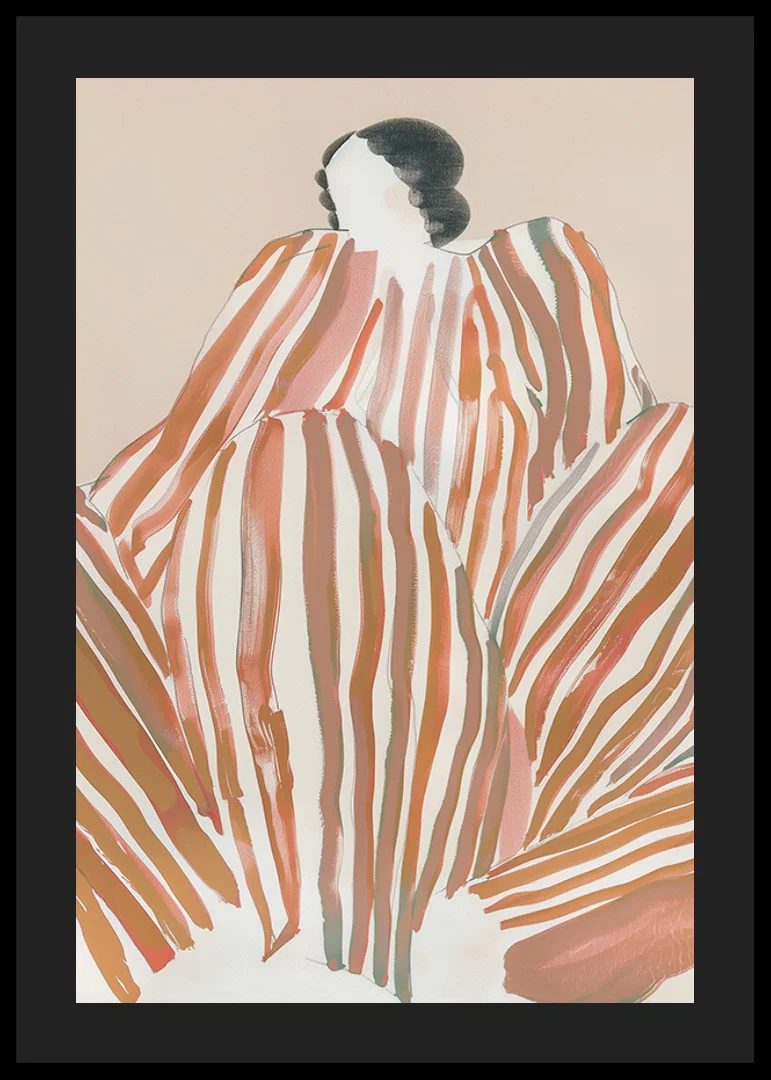 An abstract symphony of earthy stripes that create movement and mystery-12