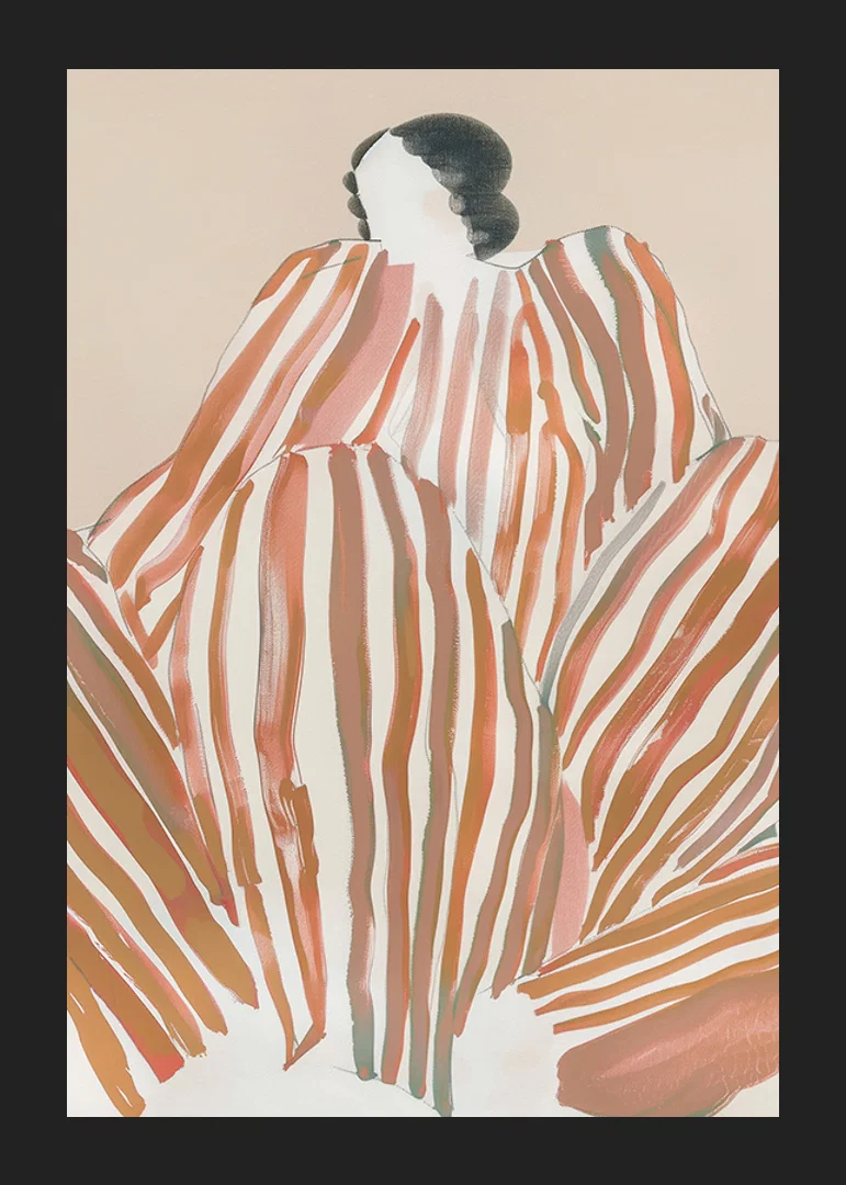 An abstract symphony of earthy stripes that create movement and mystery-12
