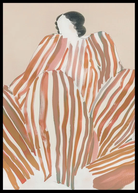 An abstract symphony of earthy stripes that create movement and mystery-12
