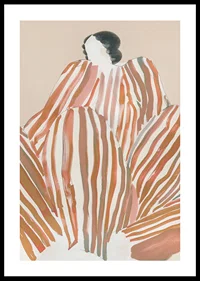 An abstract symphony of earthy stripes that create movement and mystery-0
