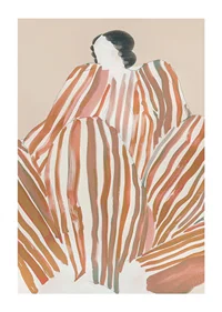 An abstract symphony of earthy stripes that create movement and mystery-1
