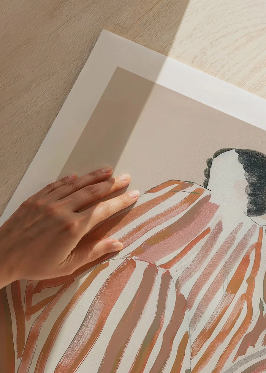 An abstract symphony of earthy stripes that create movement and mystery-12