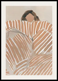 Abstract elegance meets warmth in earth tones and contrasting lines-2